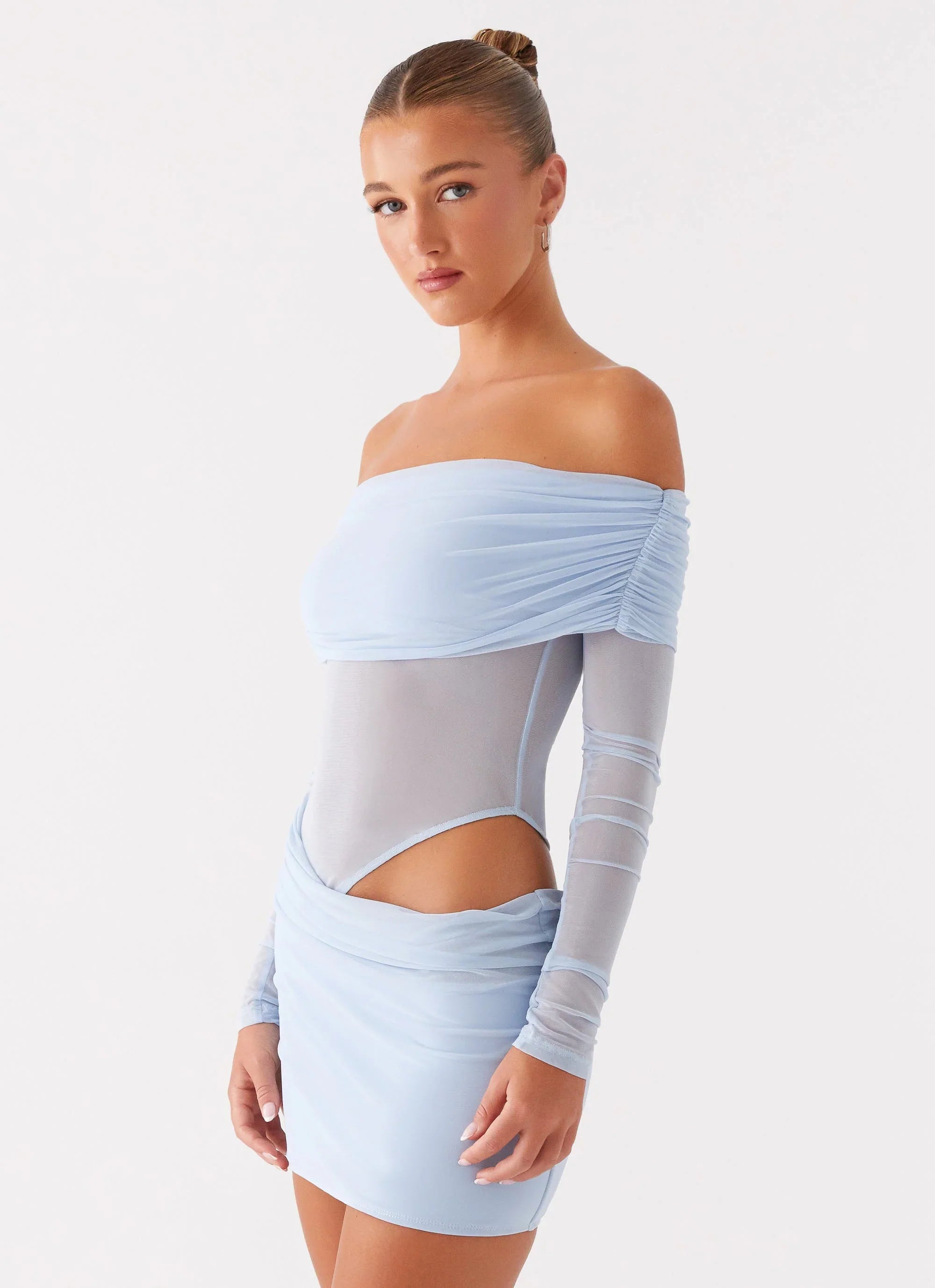 No Doubt Mini Dress - Blue