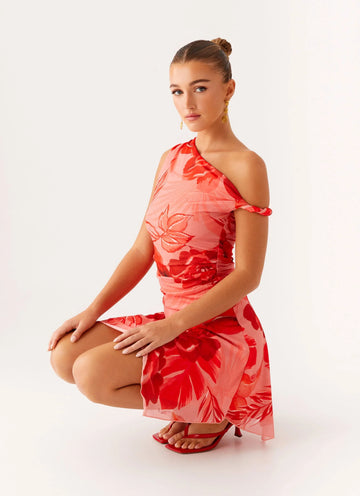 Wade Mini Dress - Sicily Sunsets Print