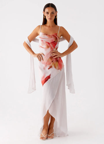 Loire Maxi Dress - Peach Rose